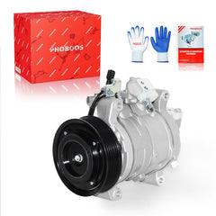 PHOBOOS AC compressor clutch front view showing compact design for reliable Honda Accord cooling