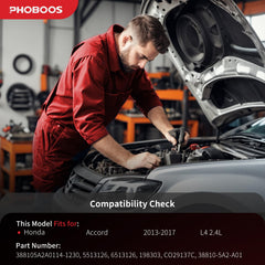PHOBOOS AC compressor clutch side view highlighting easy bolt-on installation