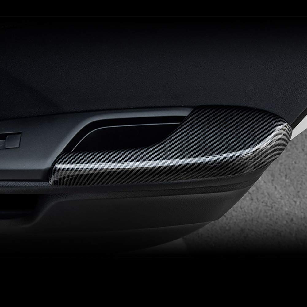 Phoneix ABS door trim with carbon texture protects handles from dust.