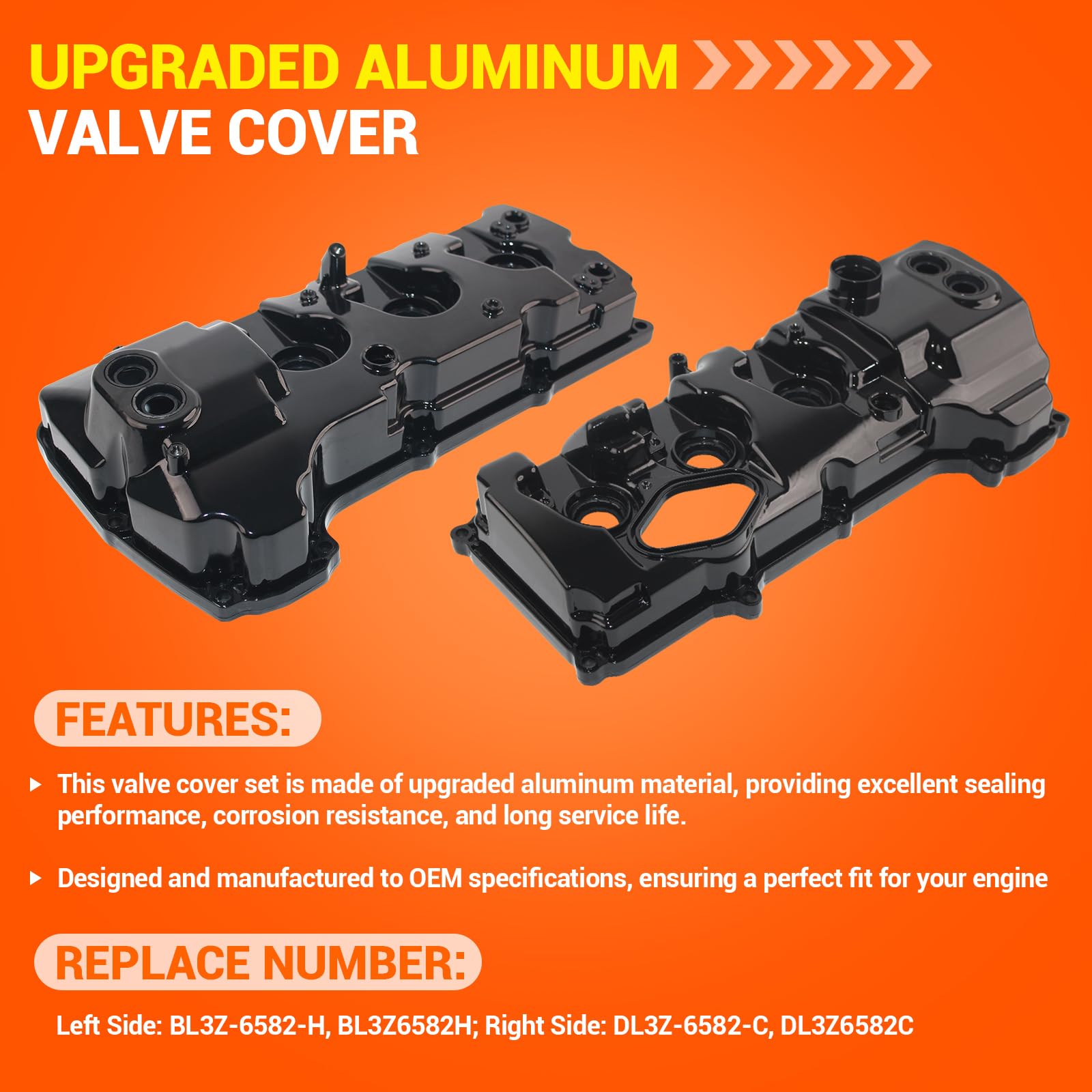 Phraetyson right valve cover assembly improves engine sealing for EcoBoost