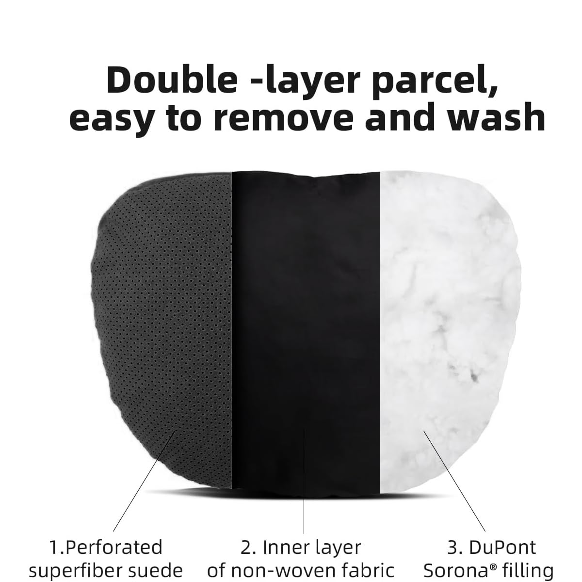 Phxoinu headrest with easy installation and removal