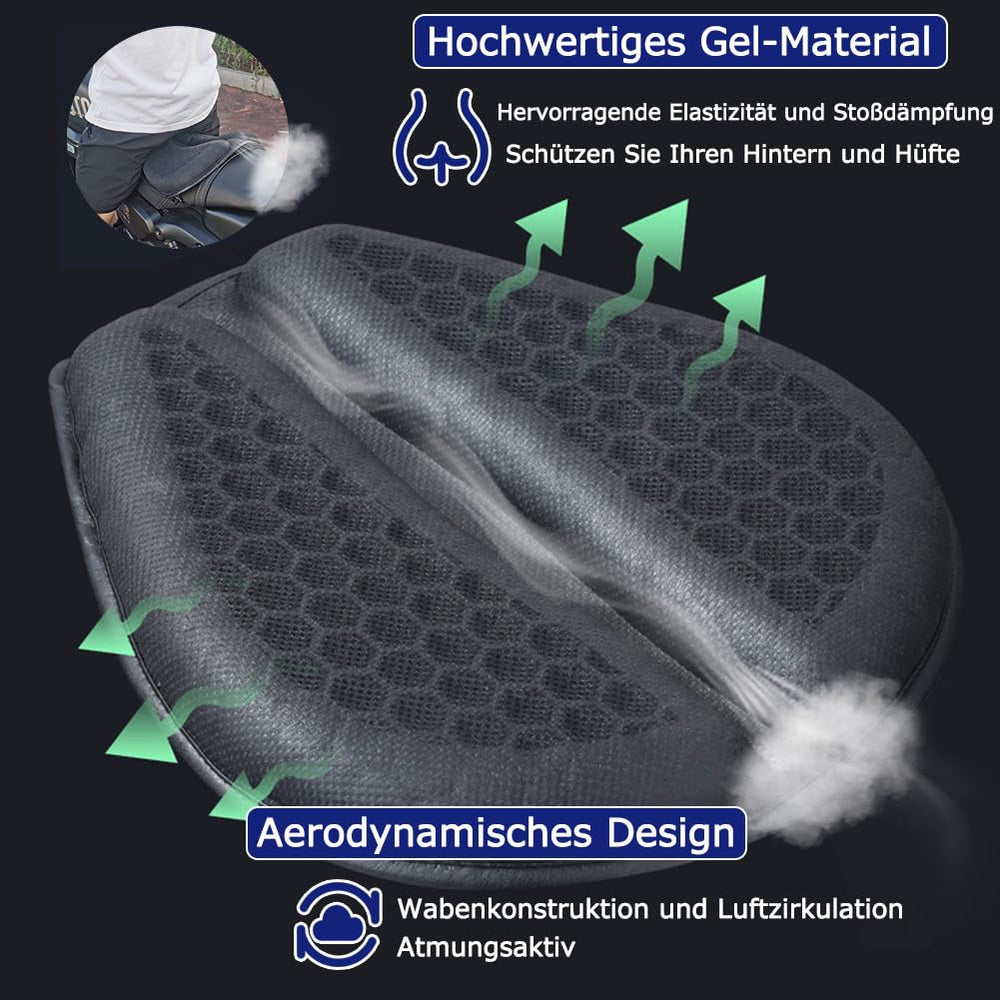 PhyiFlbey anti-slip bottom keeps pad securely attached during rides