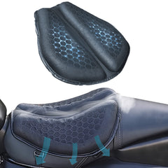 PhyiFlbey seat cushion gel pad top view enhances comfort on long rides