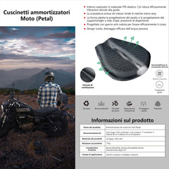 PhyiFlbey seat cushion gel pad stitching detail for durable fit