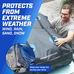 PI Store Weatherproof roof bag protects gear against rain and dust