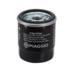 Piaggio Vespa 82635R oil filter, side view, ensures filtration performance