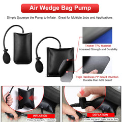 Pibkay air wedge pump in use for controlled lifting and spacing.