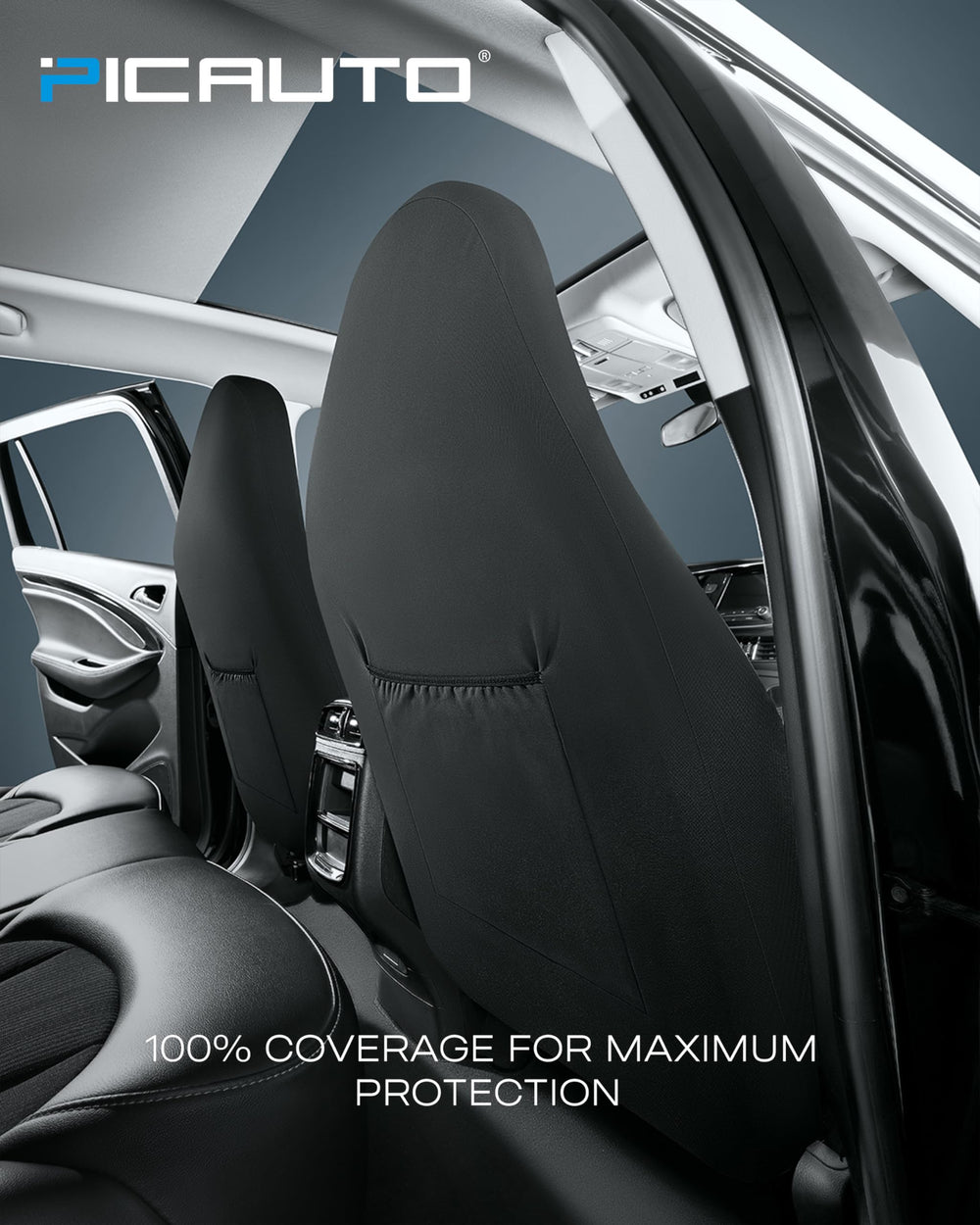 PIC AUTO gray interior upgrade with carbon fiber aesthetic and premium look.