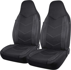 PIC AUTO high back front seat covers with carbon fiber mesh protect seats from wear
