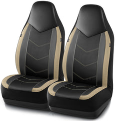 PIC AUTO leather seat covers front set for durable protection and refined style.