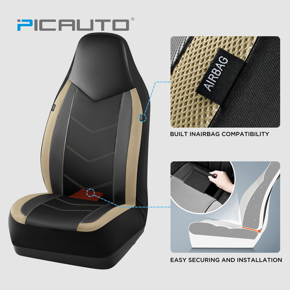 PIC AUTO mesh ventilation seat cover promotes cooler, more comfortable drives.