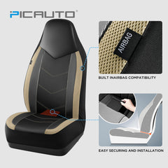 PIC AUTO mesh ventilation seat cover promotes cooler, more comfortable drives.