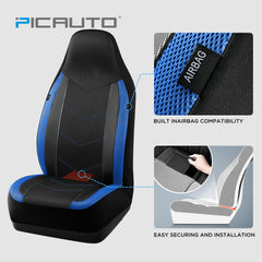 PIC AUTO universal-fit front seat cover provides snug protection for most vehicles.