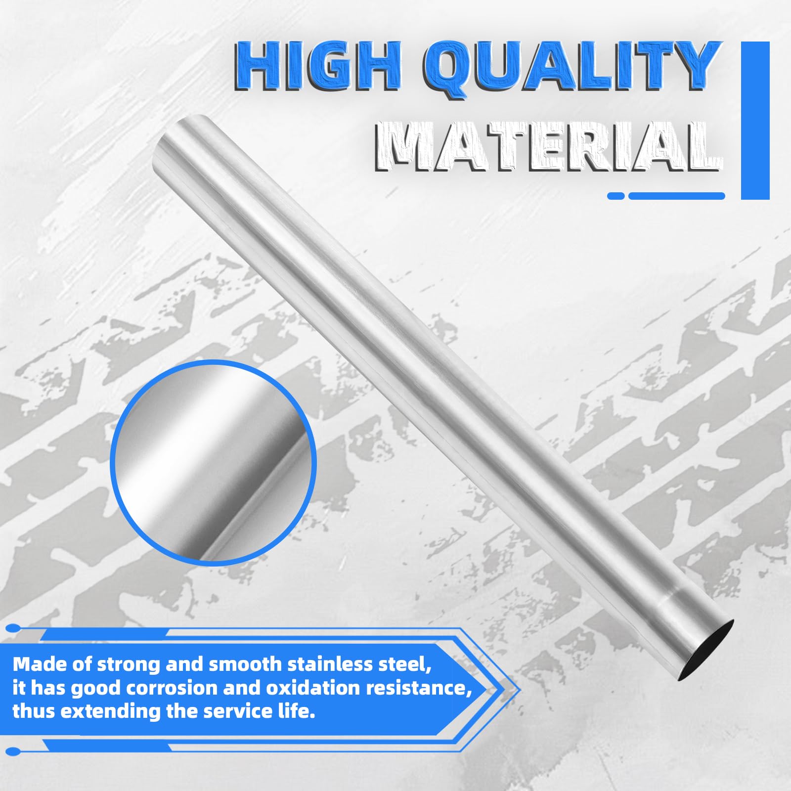 Piclafe exhaust pipe with flared ends enables easy slip-on installation