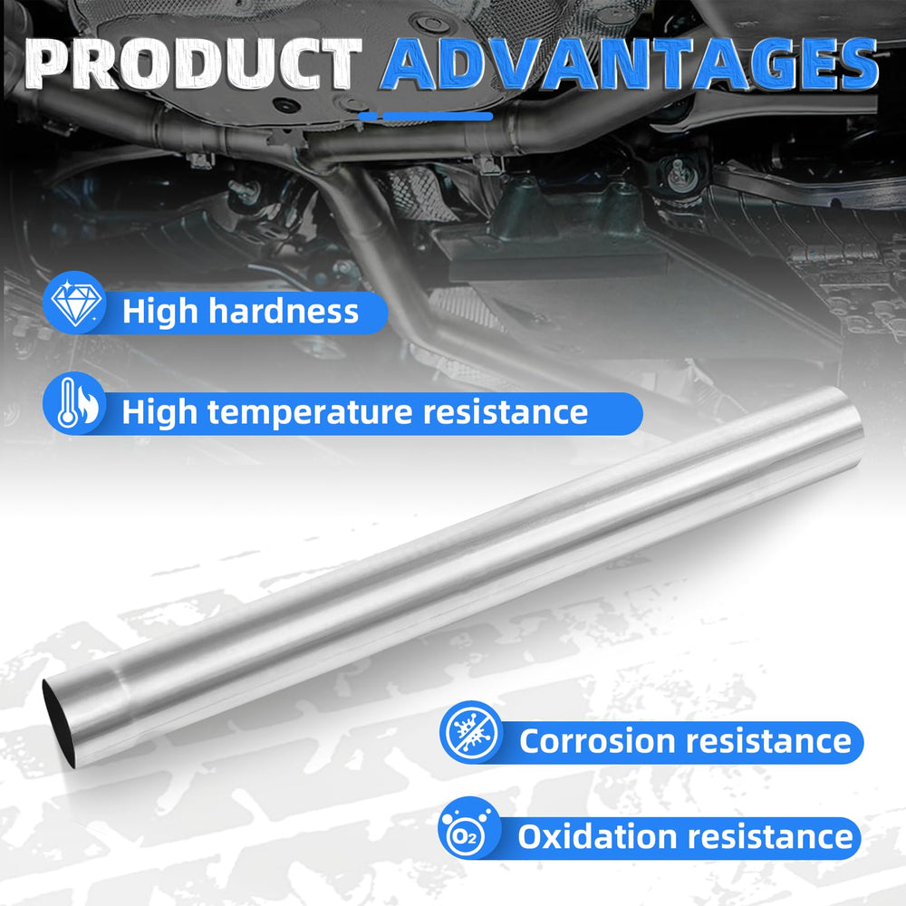 Piclafe stainless steel 3-inch OD pipe offers durability for long-lasting exhaust assemblies