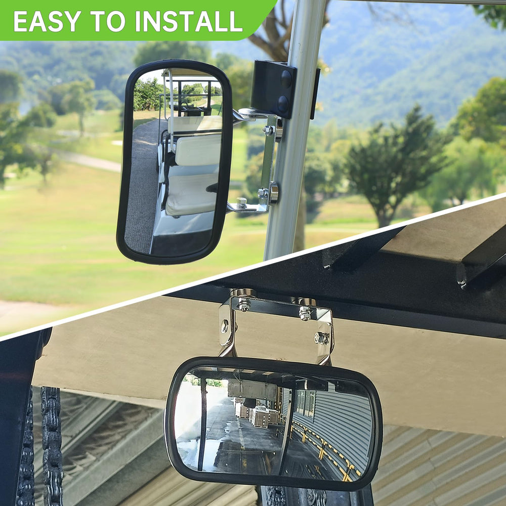 Piclafe stainless steel tractor mirror construction resists corrosion for durability