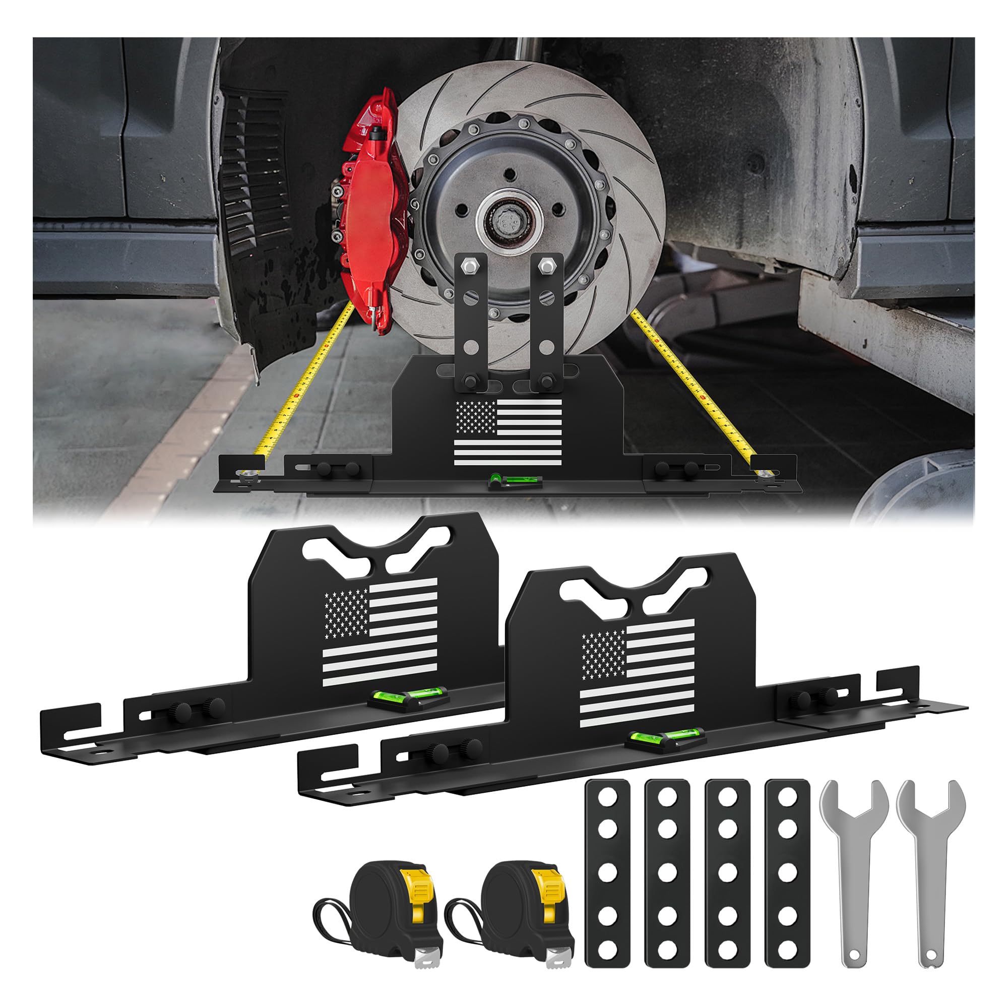 PICURA 2026 upgraded wheel alignment tool front view for precise DIY setup