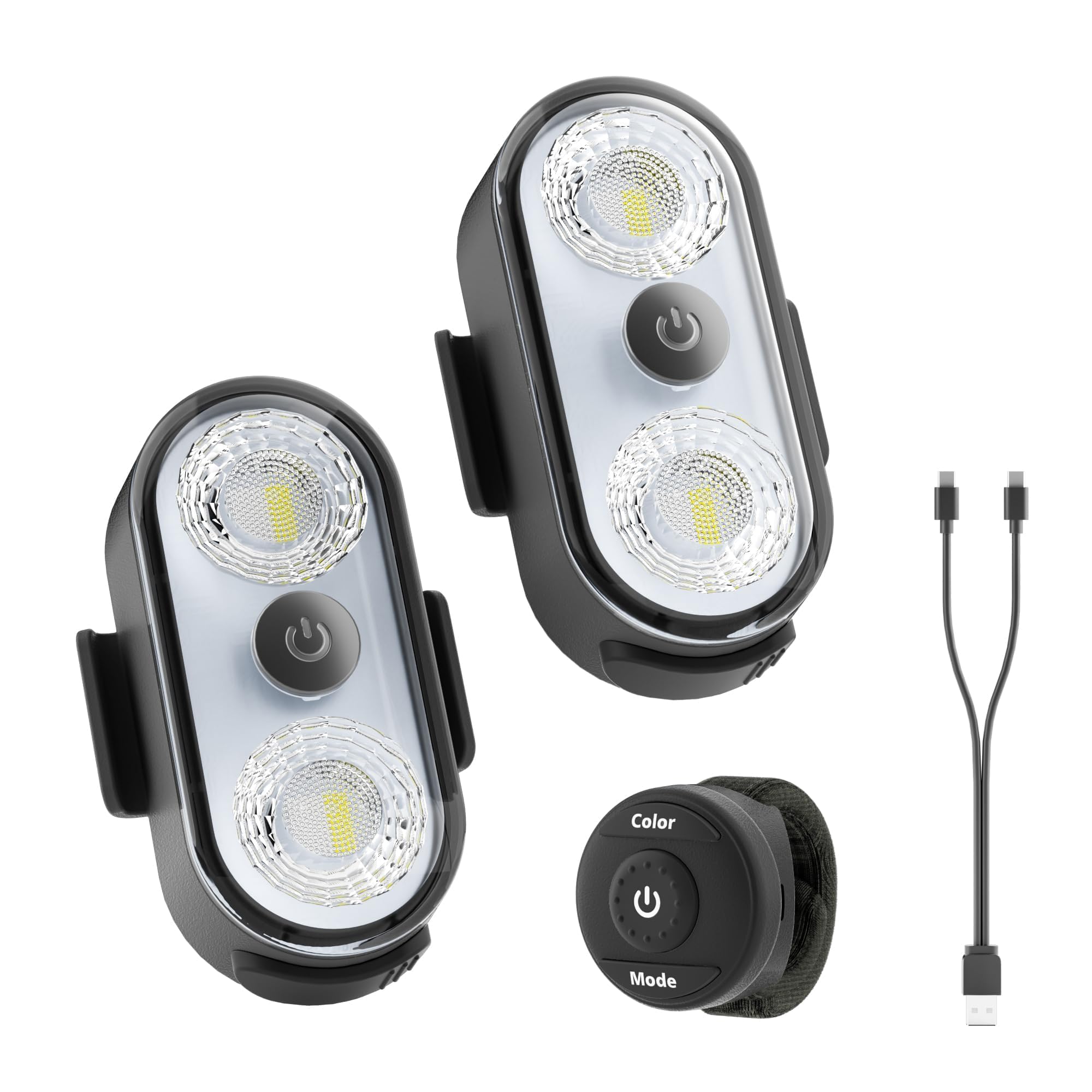 PidZoom RG5 LED light car button and remote on dashboard for quick control.