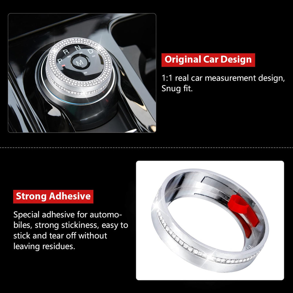 PIFOOG center-console knob detail adds sparkle and quick zone recognition.