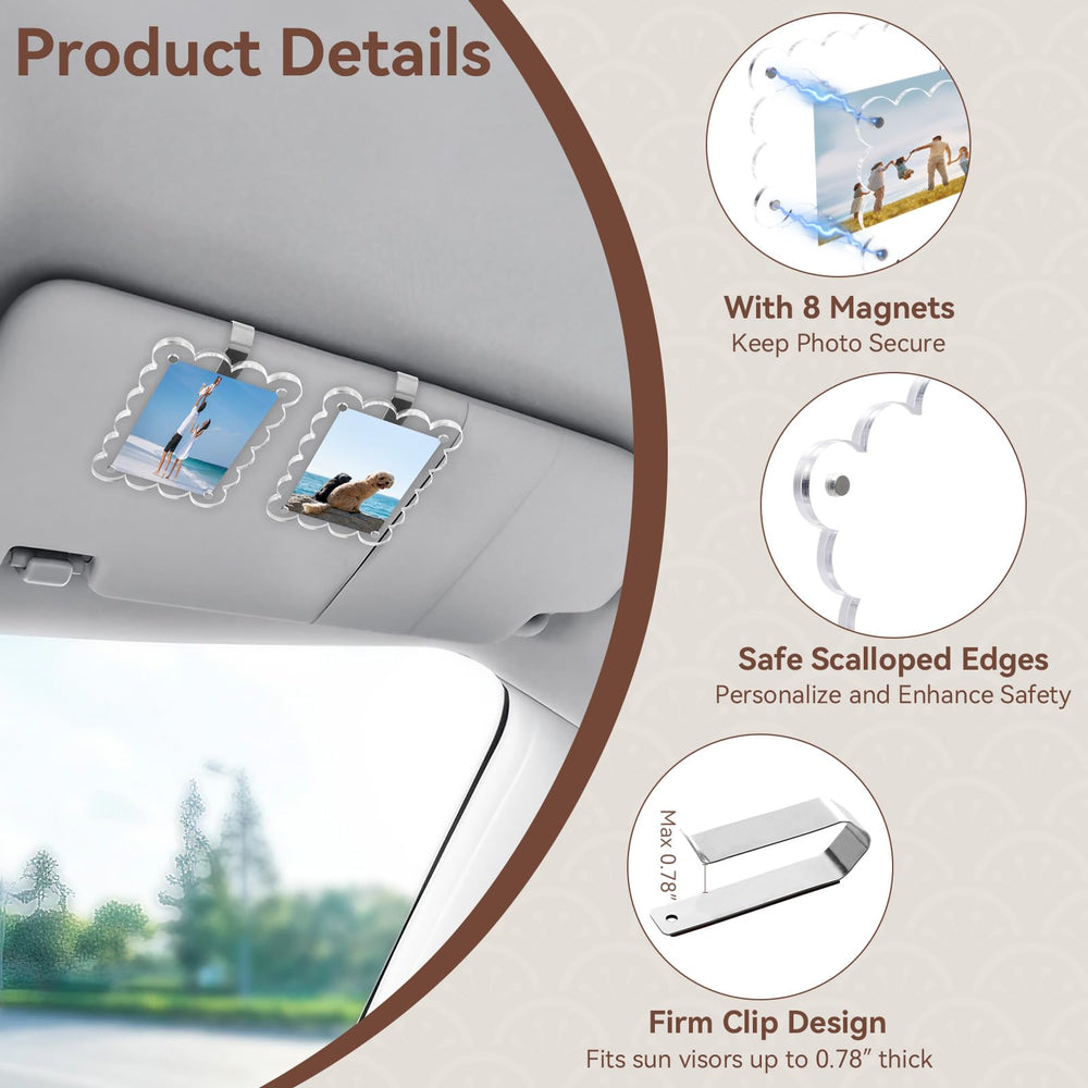 PIFOOG visor clip-in frame installs quickly on most visors.