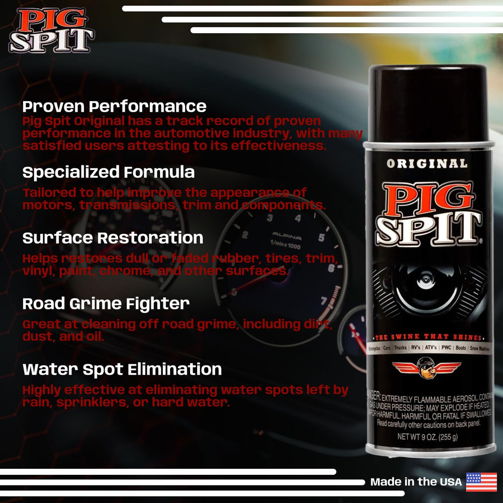 PIG SPIT Original painted-surface-shine restoring painted areas with durable finish