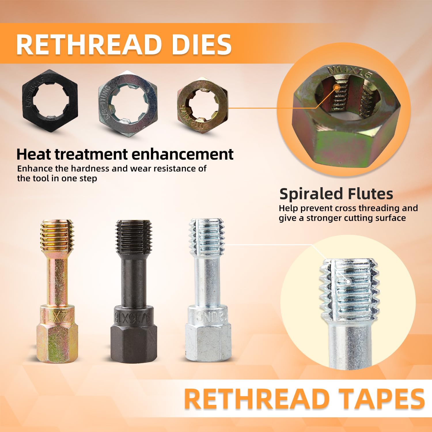 Durable high hardness steel chasers for lasting performance