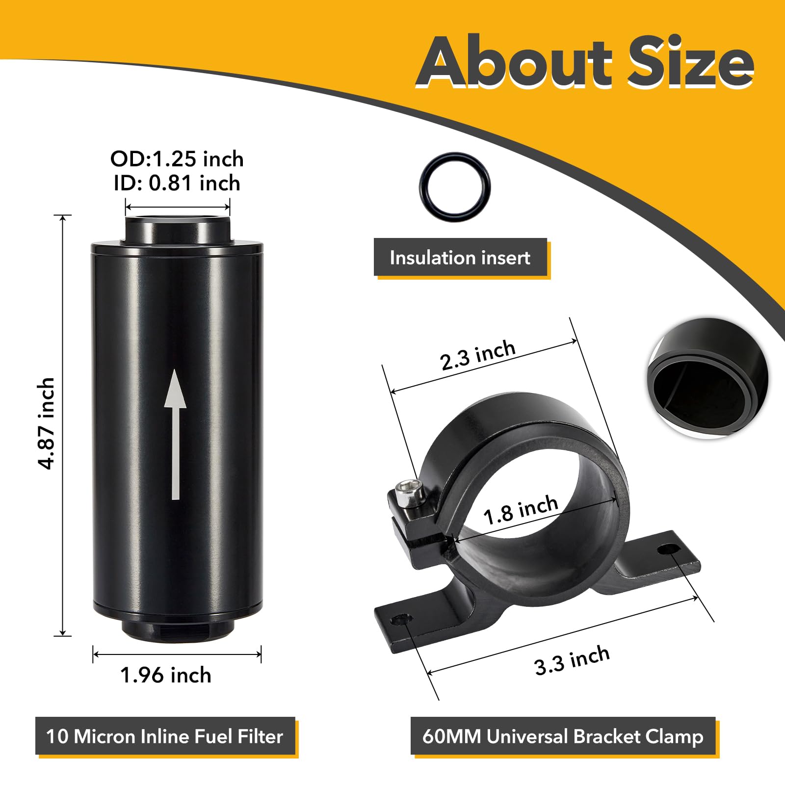 Pilida 50mm mounting bracket simplifies secure installation.