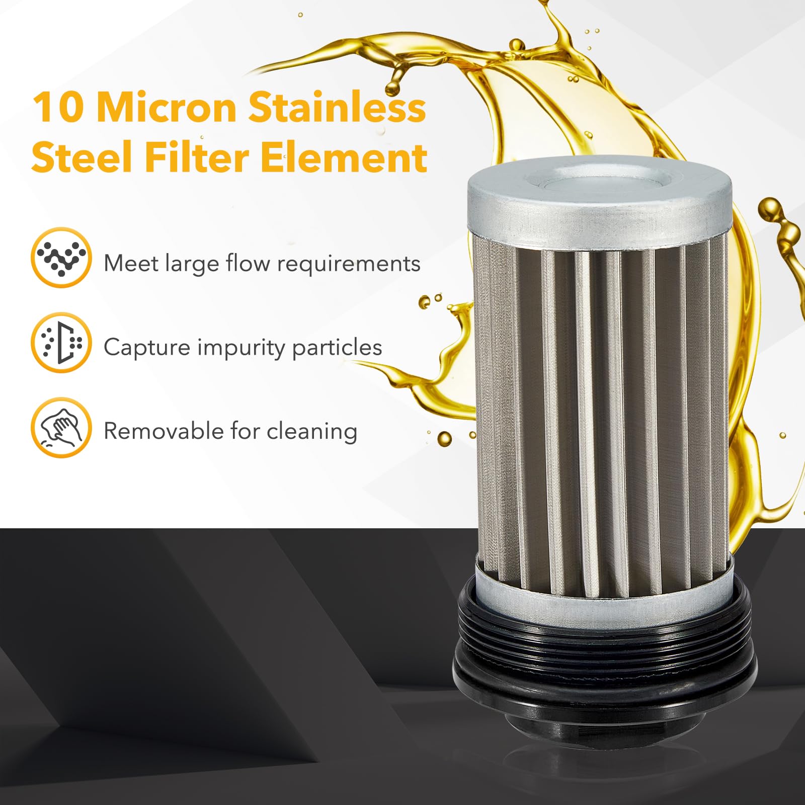 Pilida 6AN adapter for versatile inline filtration connections.
