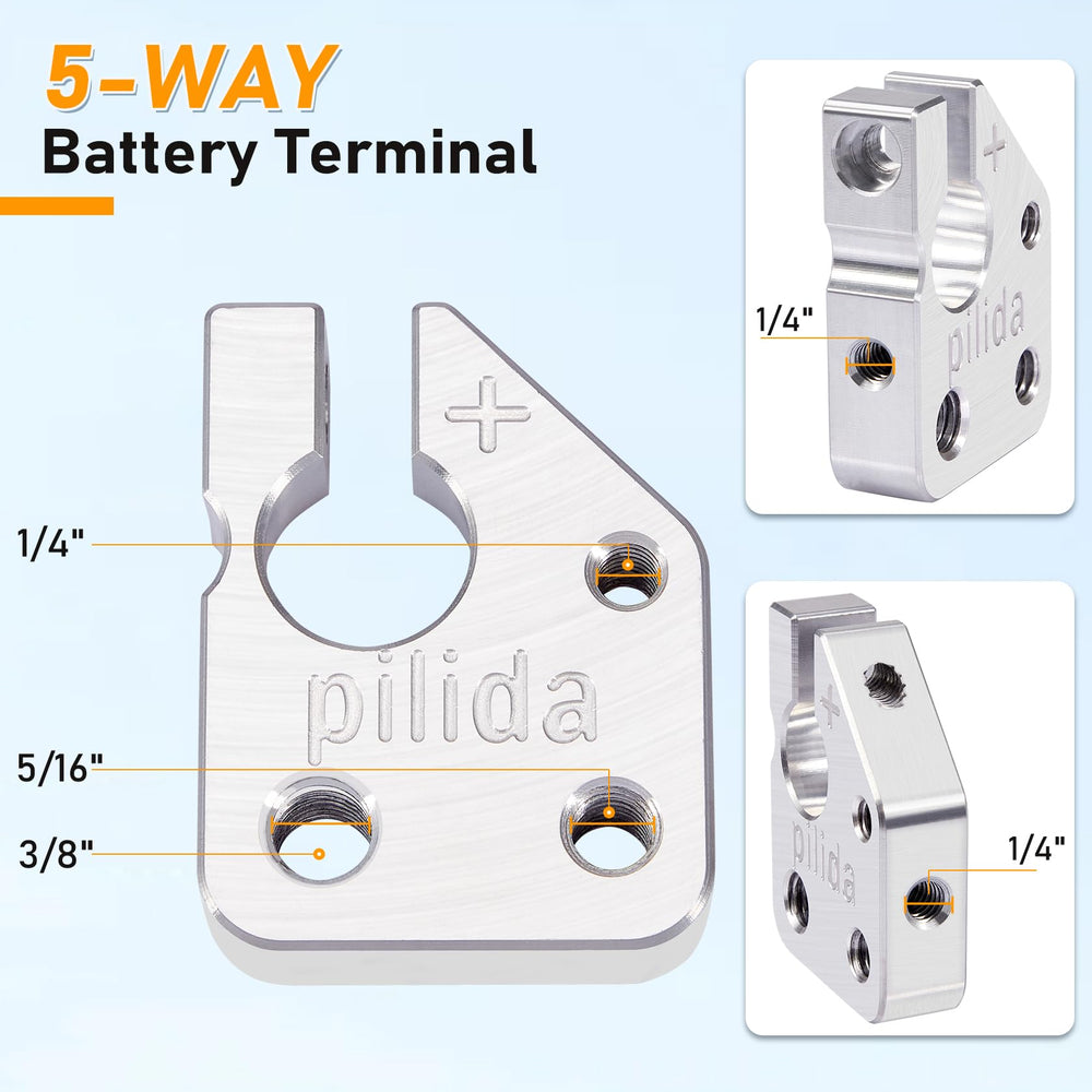 Pilida multi power block aluminum unit for organized power distribution