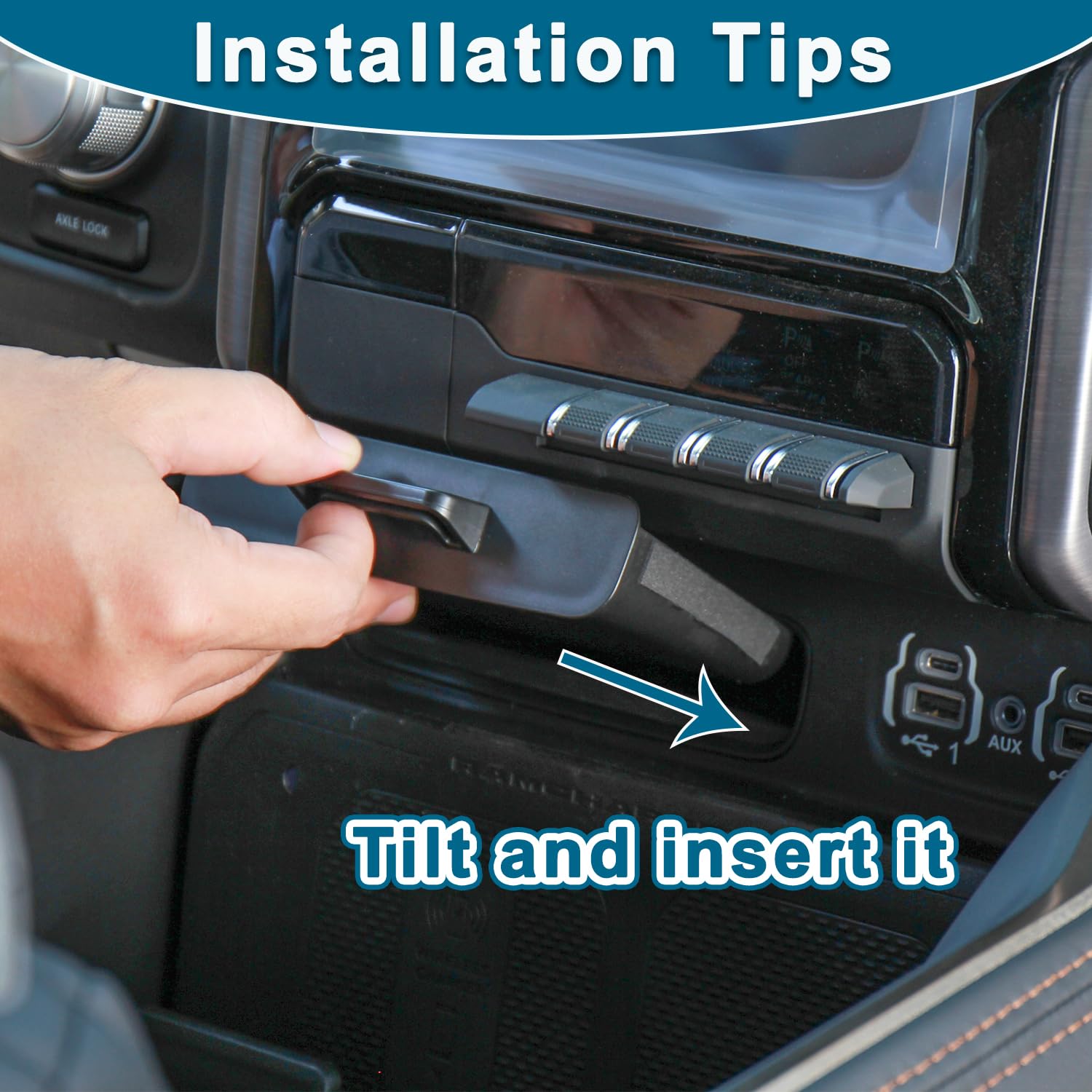 PIMCAR ABS plastic drawer blends with interior for a factory-like OEM look.