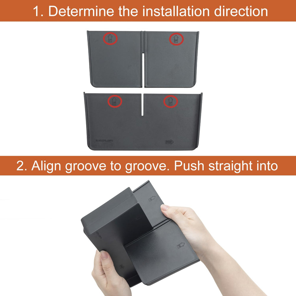 PIMCAR armrest divider compartments organize bulky items neatly.