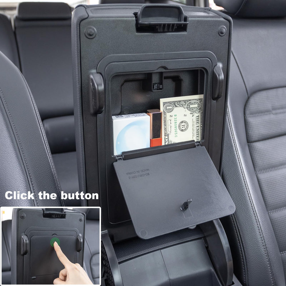 PIMCAR armrest dividers create five compartments under the armrest.