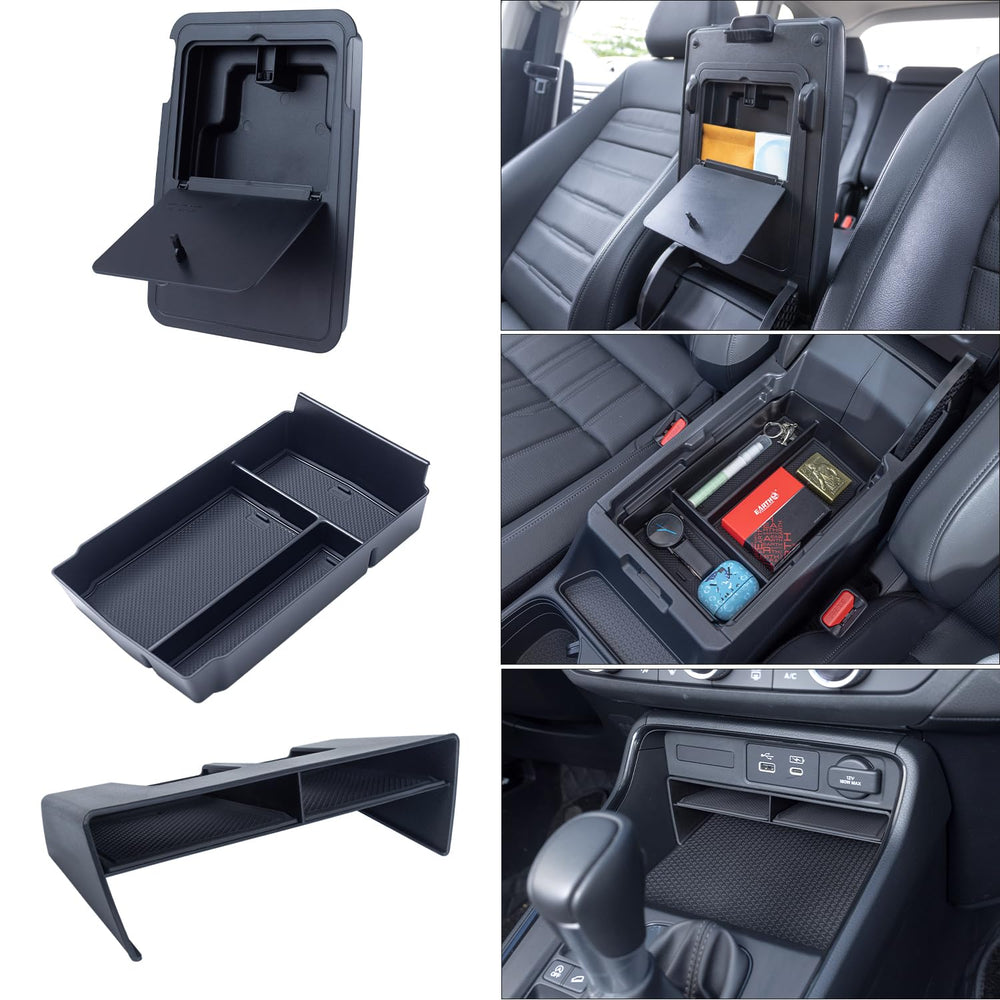 PIMCAR armrest tray for CR-V adds top storage and quick access.