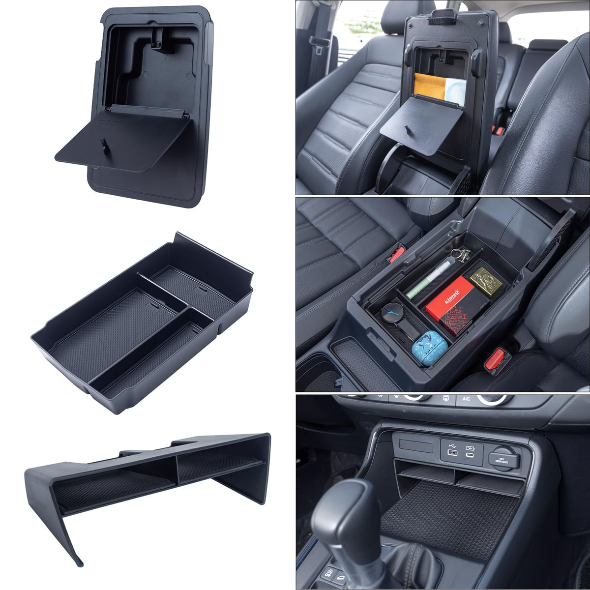 PIMCAR armrest tray for CR-V adds top storage and quick access.