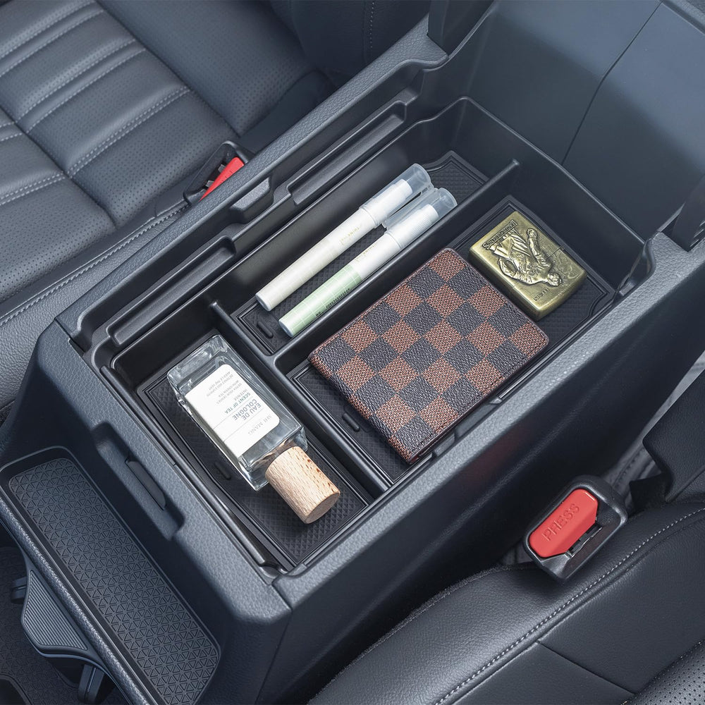 PIMCAR armrest tray overlay adds storage above CR-V console