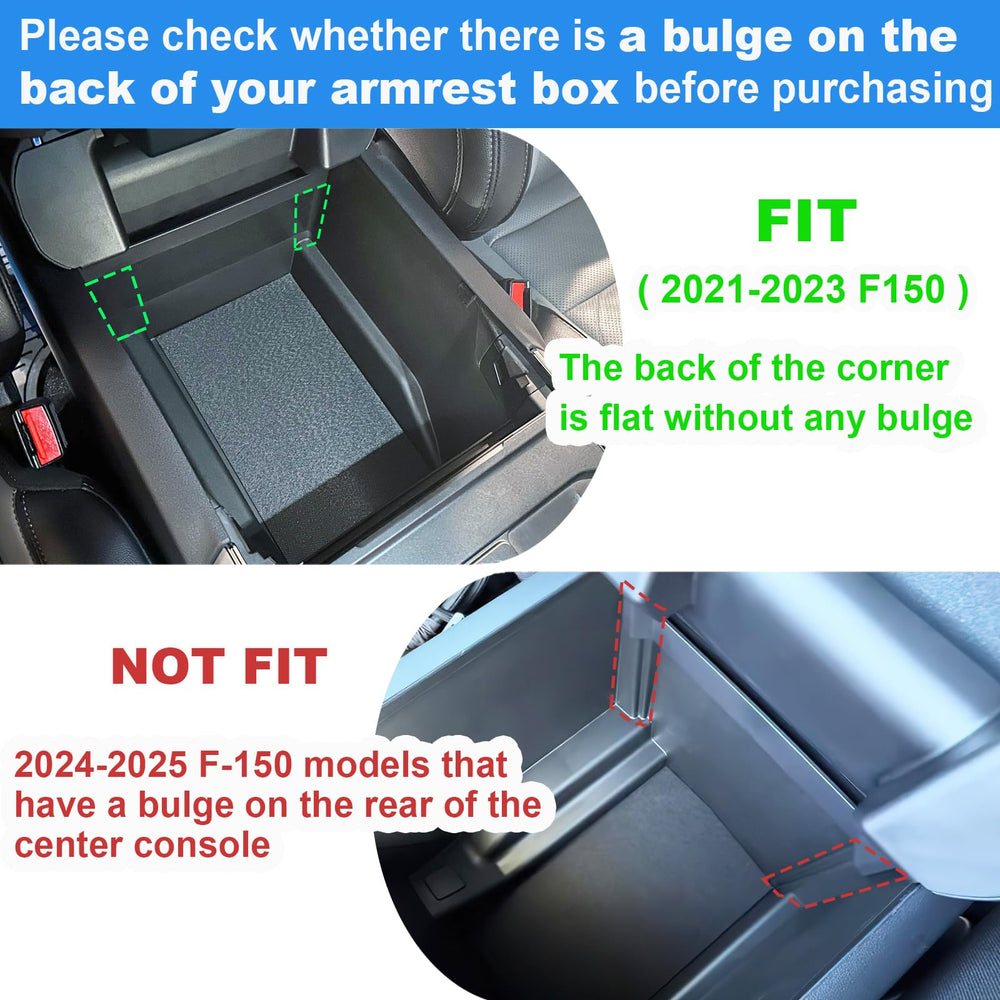 PIMCAR center console organizer for F-150 Lightning keeps coins and tools organized on the go.