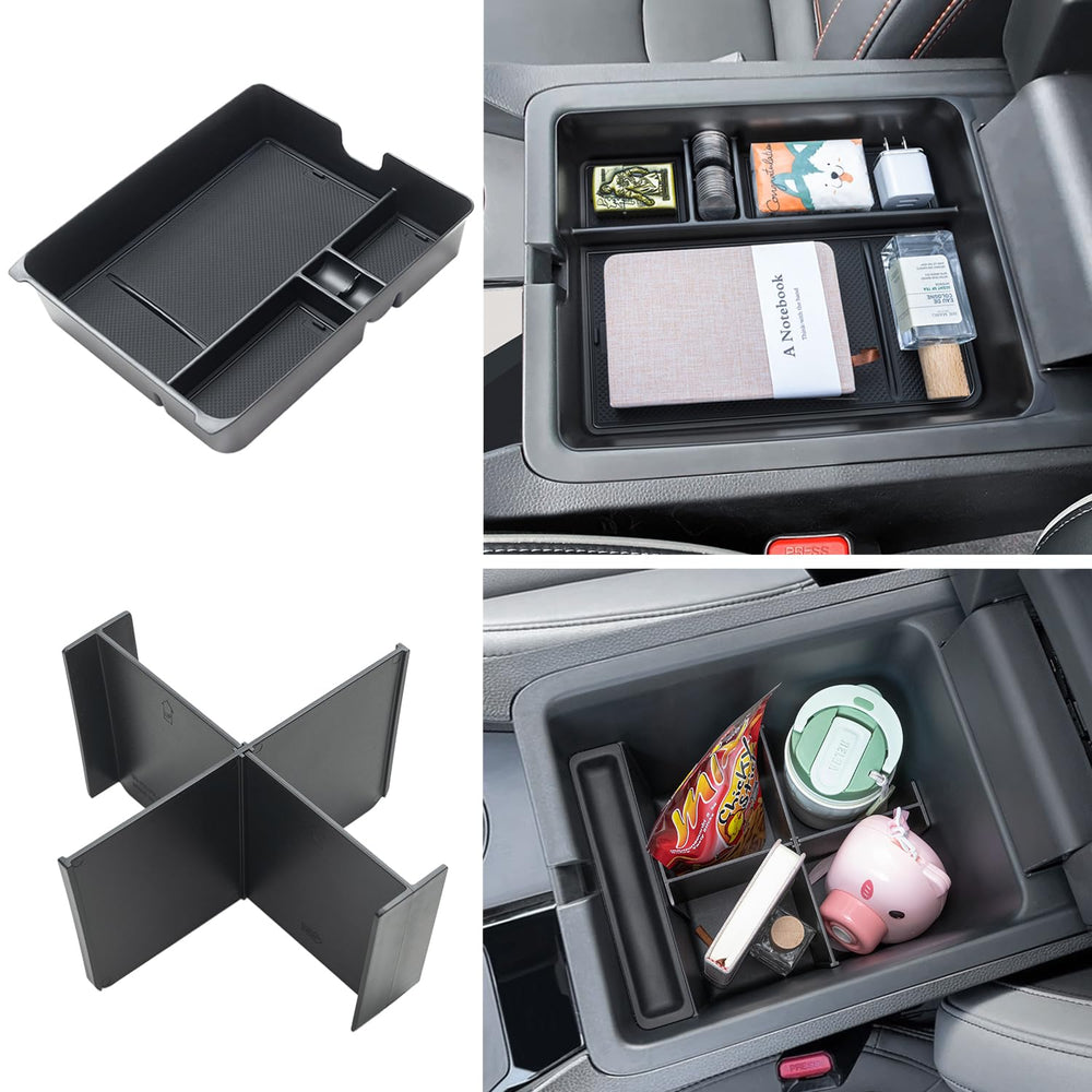 PIMCAR center-console tray shows precise fit and easy access to essentials.