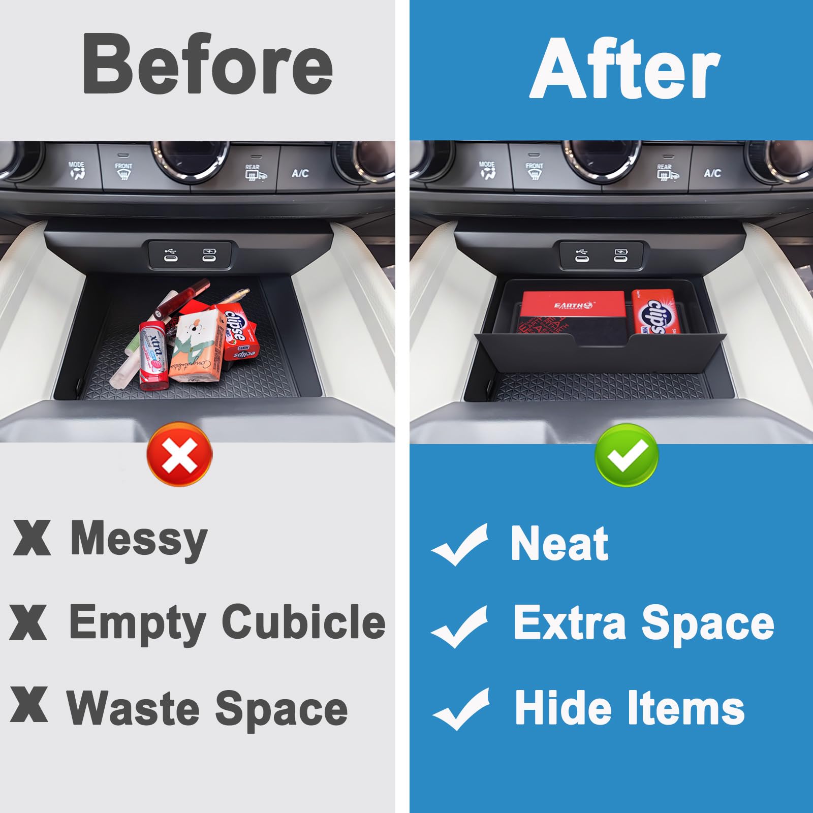 PIMCAR hidden compartment provides discreet storage in the Accord console.
