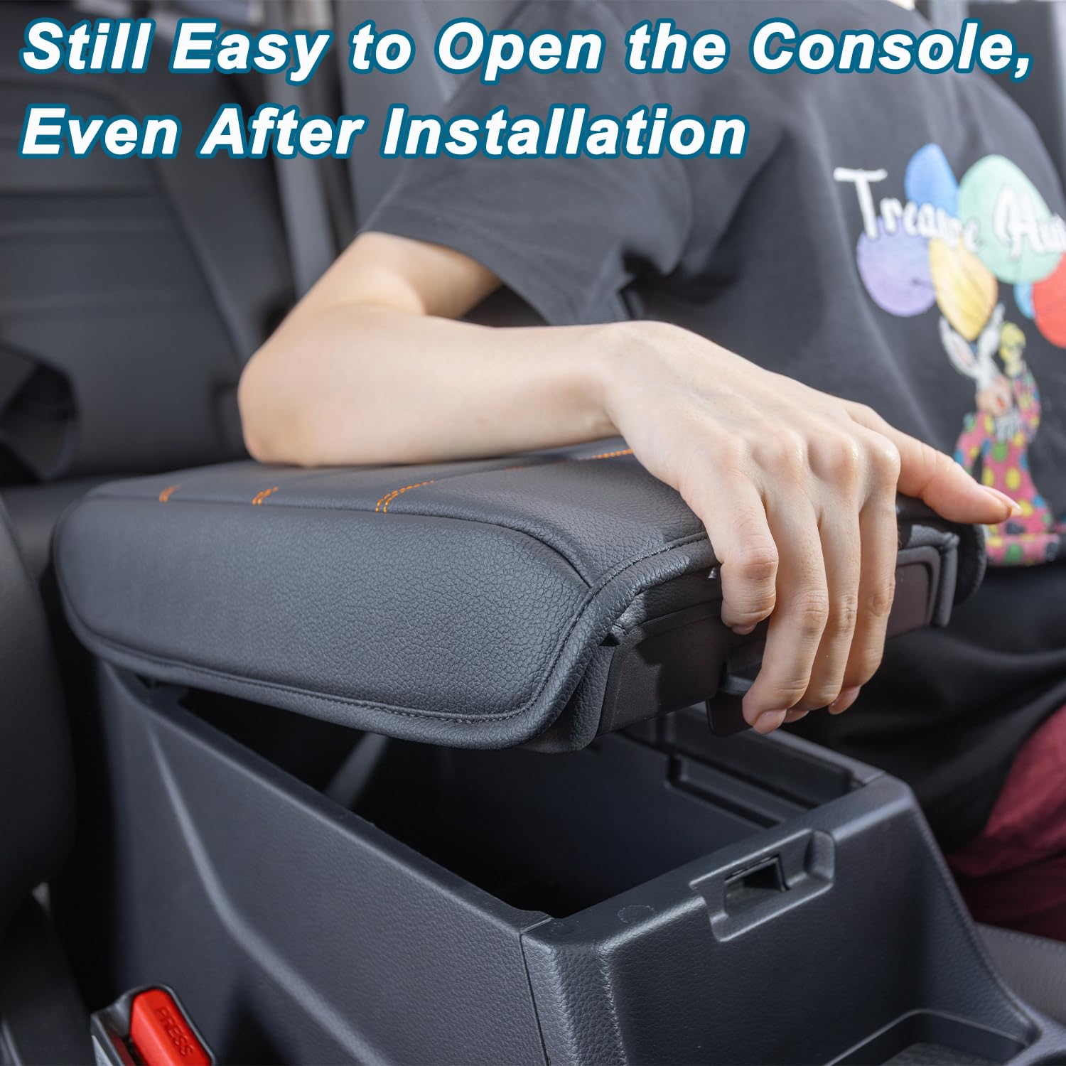 PIMCAR CR-V armrest waterproof surface protects against spills.