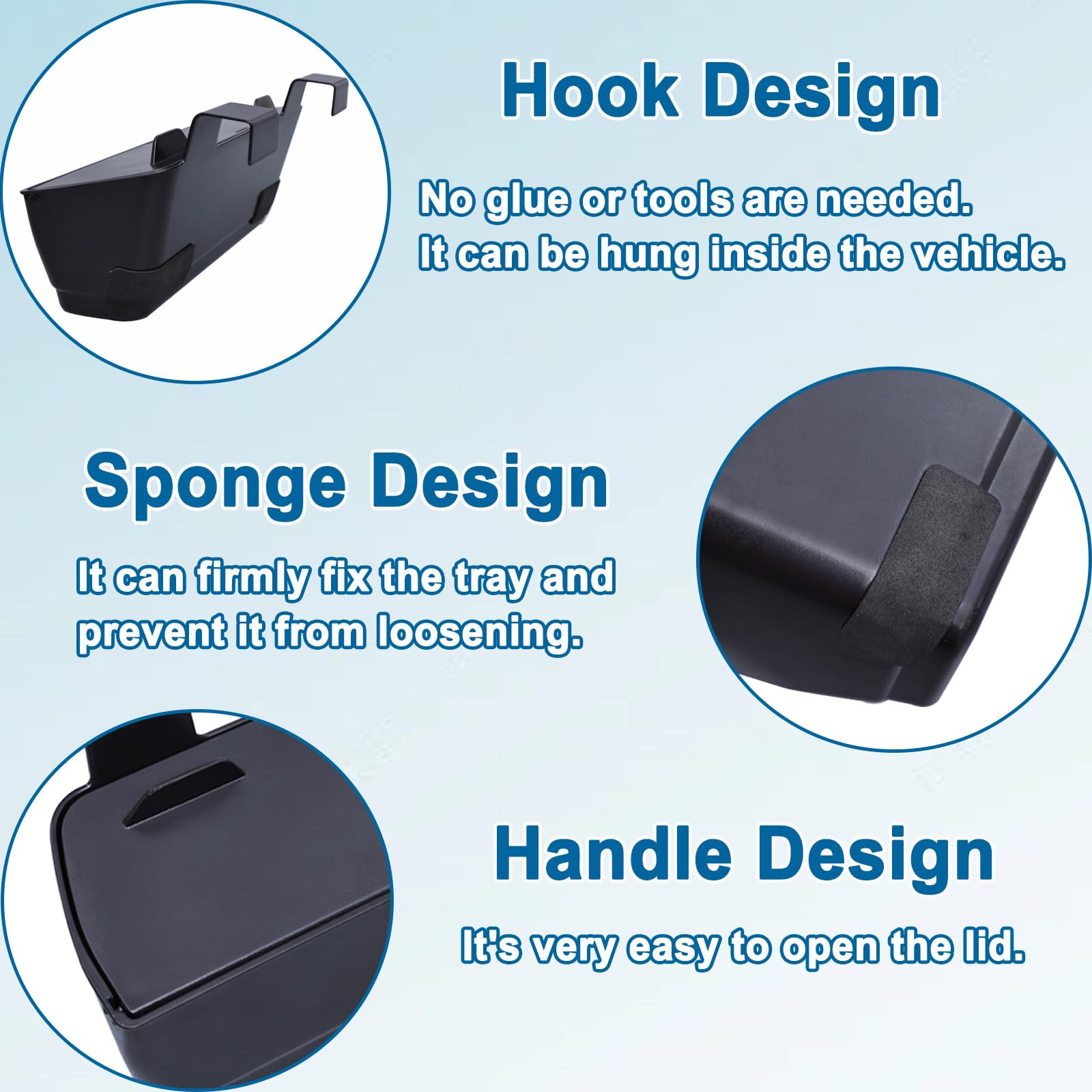 PIMCAR CR-V hanging box easy-install no-tools saves time.