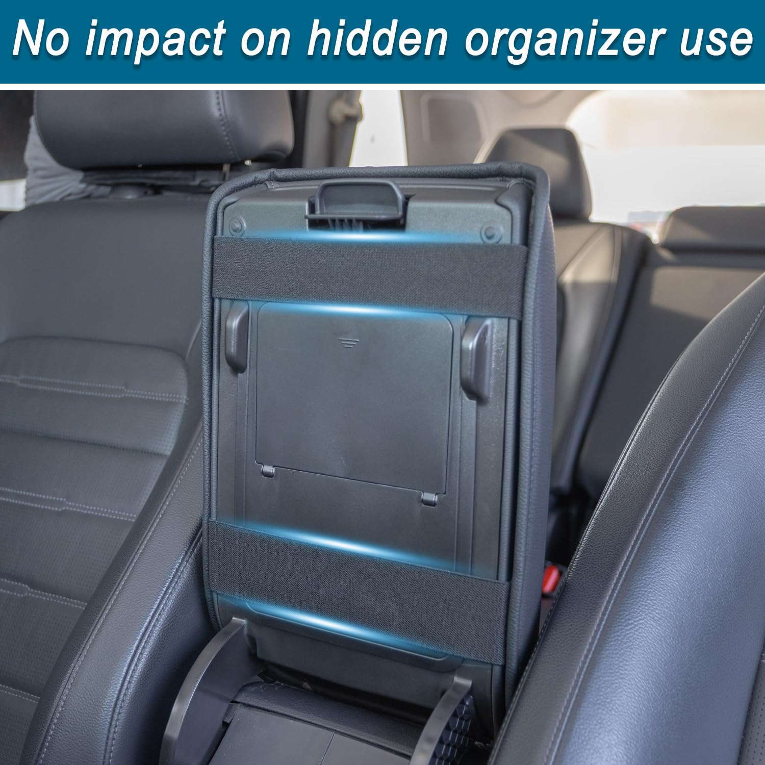 PIMCAR CR-V installation with elastic straps shows tool-free setup.