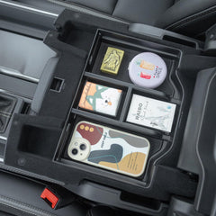 PIMCAR non-slip mats inside RAM center console prevent shifting