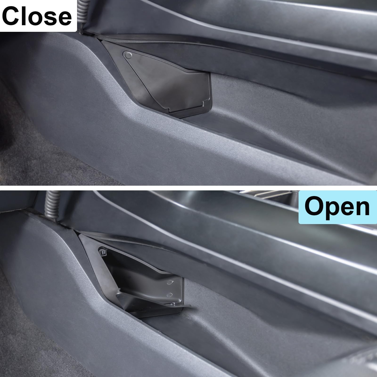PIMCAR front-angle view of installed console insert in F-150