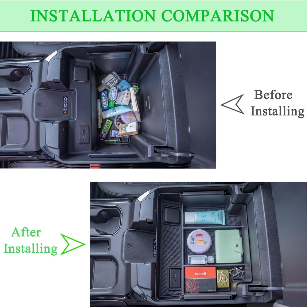 PIMCAR center console organizer fits bucket-seat Silverado/Sierra interiors.