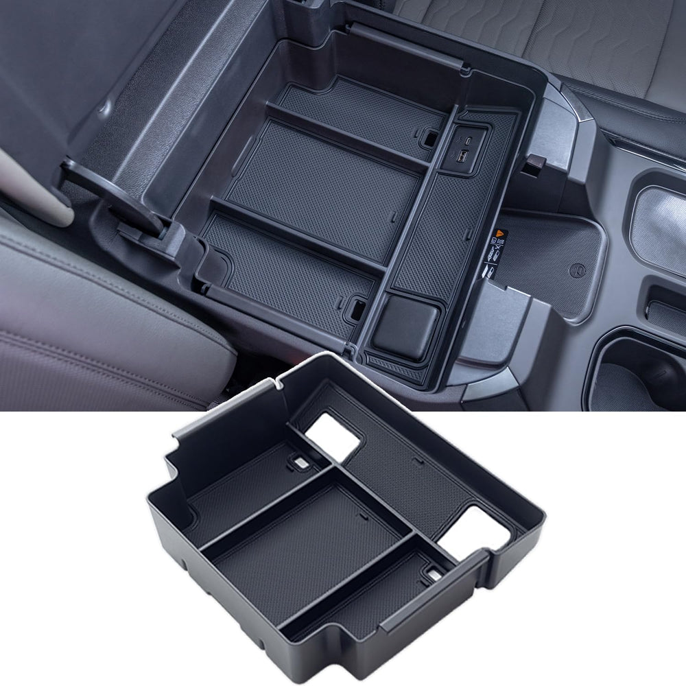 PIMCAR center console organizer preserves USB port access.