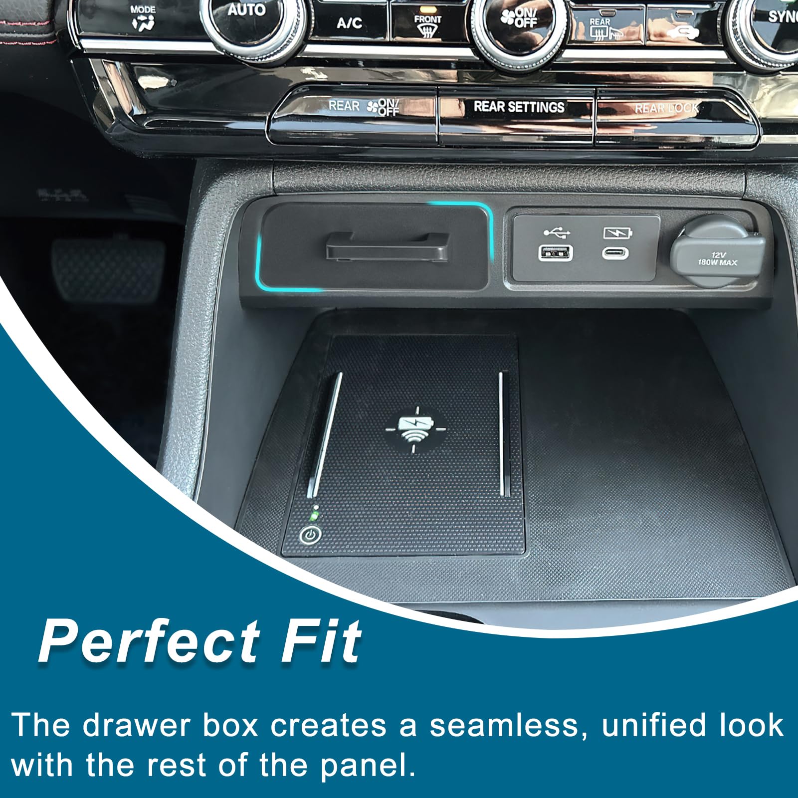 PIMCAR secret-compartment tray offers hidden organization for small essentials.