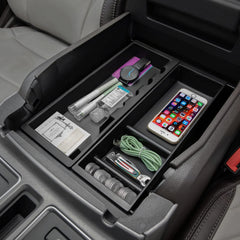 PIMCAR tray with non-slip pads prevents items from sliding on rough roads.