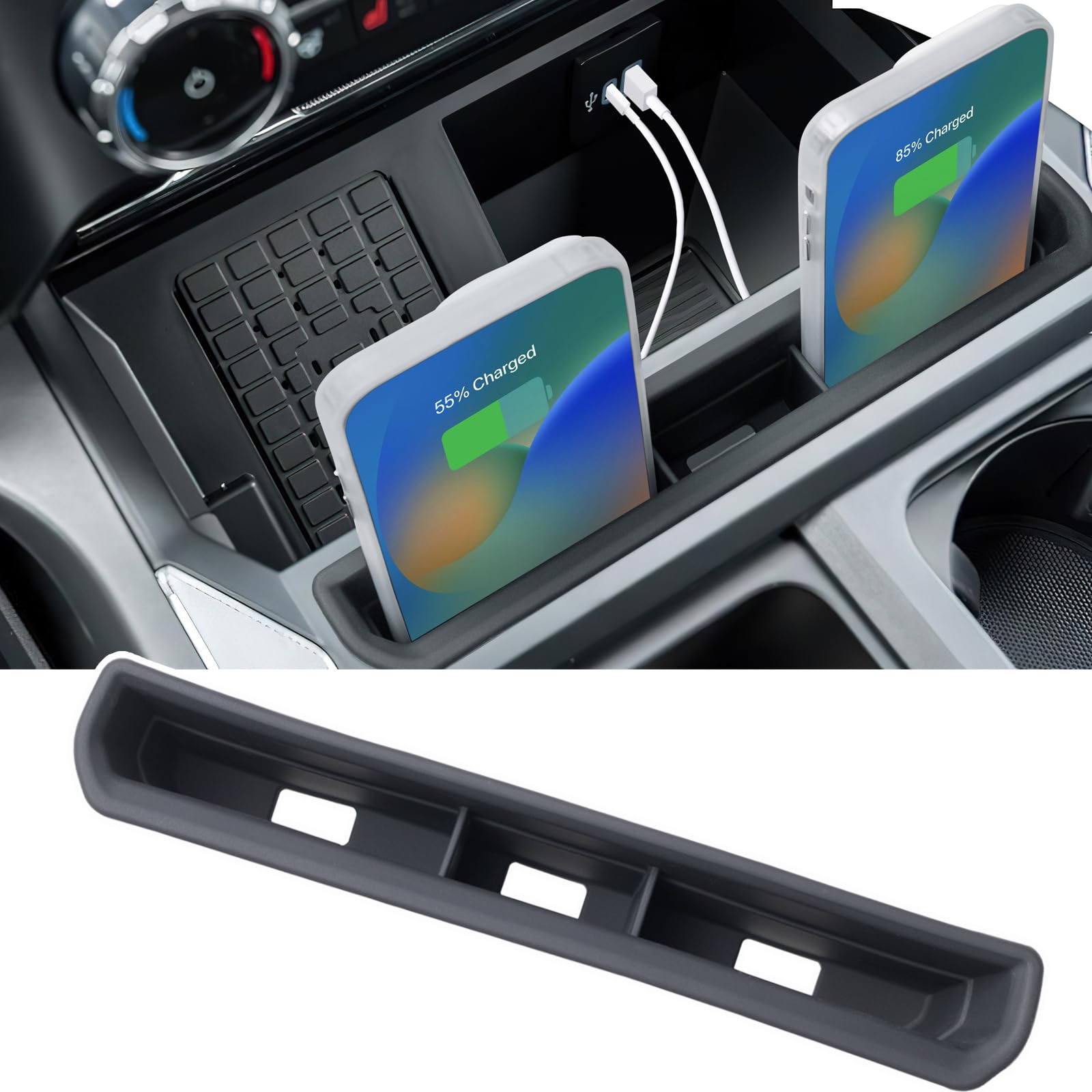 PIMCAR truck phone holder fits Ford F250 pocket insert for secure phone storage.