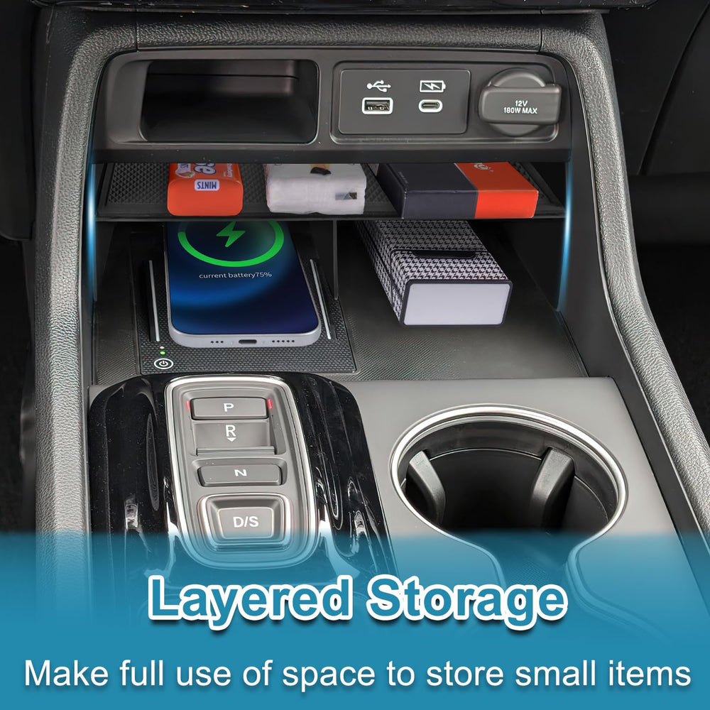 PIMCAR center console organizer fits Honda Pilot 2023–2025, tool-free.