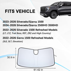 PIMCAR windshield shade foldable pouch for easy storage after use.